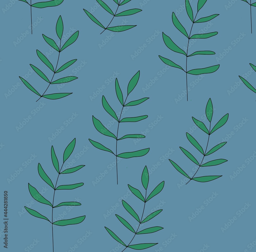 Obraz premium seamless background with leaves