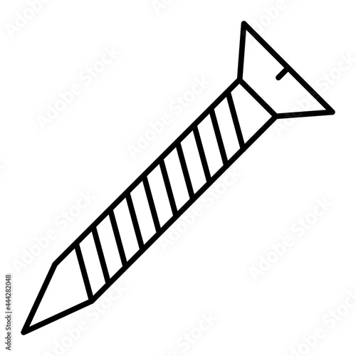 Vector Screw  Outline Icon Design