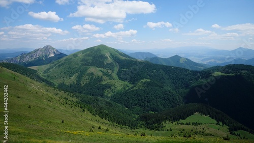 Fototapeta Naklejka Na Ścianę i Meble -  Rozsutec and Stoh mountains in Little Fatra, Slovakia