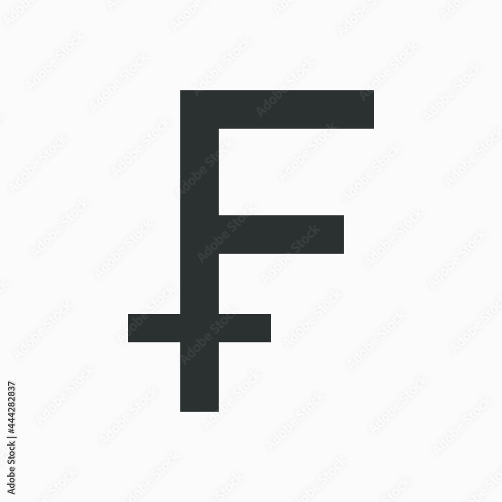 Swiss franc vector symbol. Currency of Switzerland icon. Swiss franc vector symbol. Currency of Switzerland icon.