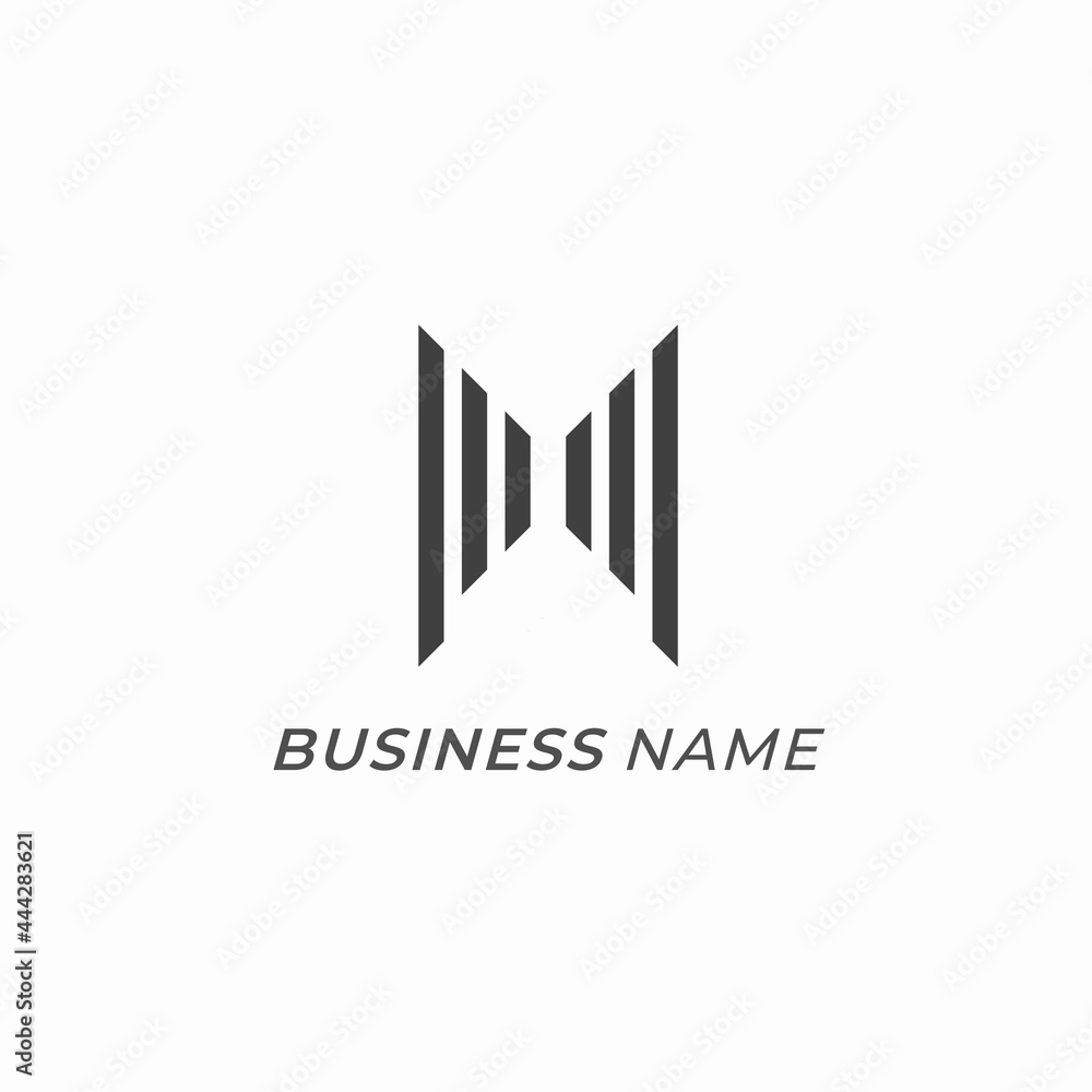 logo creative P line and bold