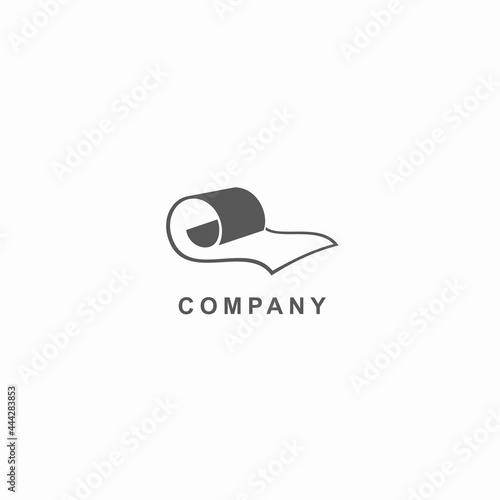 design logo creative modern roll paper
