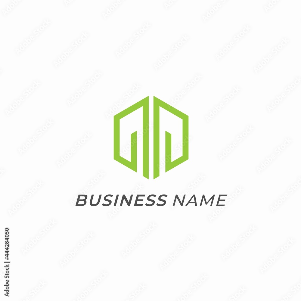 logo creative P letters polygon bold