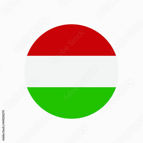 Free Download Round Hungarian flag vector icon isolated on white background. The flag of Hungary in a circle. - GFXLoad
