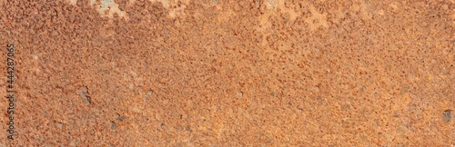 Panorama of Metal rusty texture background rust steel. Industrial metal texture. Grunge rusted metal texture, rust background