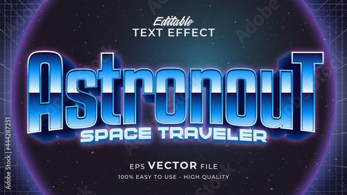 Space Game text effect editable retro futuristic text style
