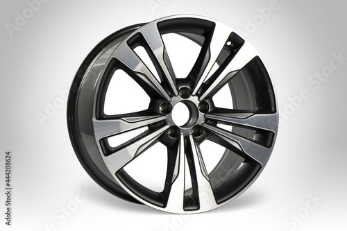 Fotografía Aloy wheel rim isolated on white background.