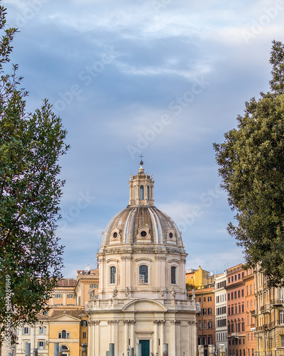 The Church of the Most Holy Name of Mary at the Trajan Forum (Santissimo Nome di Maria al Foro Traiano), Rome, Italy