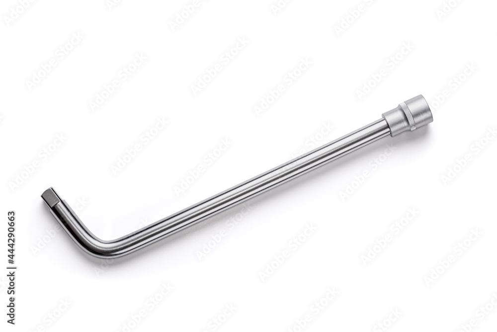 Socket wrench set isolated on white background
