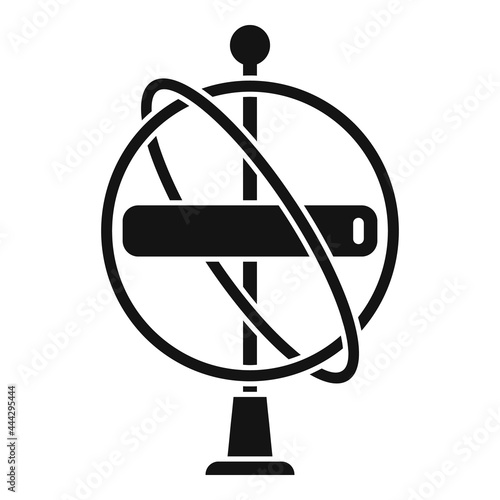 Gyroscope icon simple vector. Gyroscope sensor
