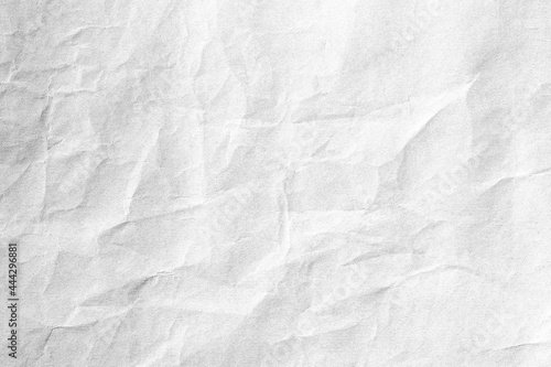 Crumpled white paper background surface texture