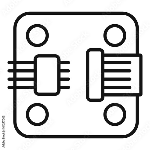 Phone piece gyroscope icon outline vector. Phone accelerometer