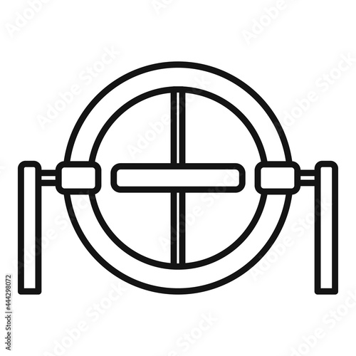 Gravity model icon outline vector. Accelerometer gyroscope