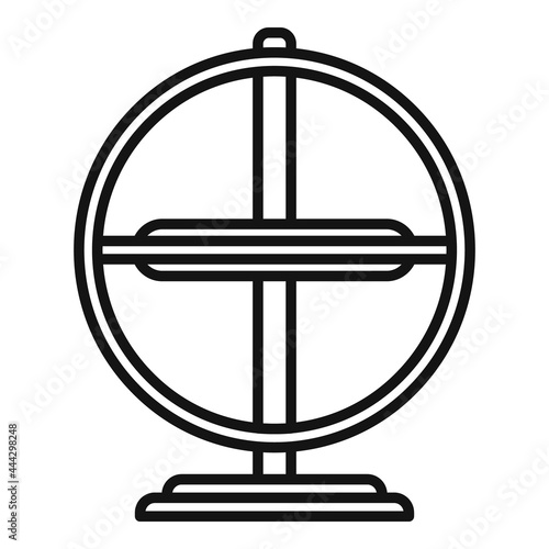 Smart gyroscope icon outline vector. Gyro accelerometer
