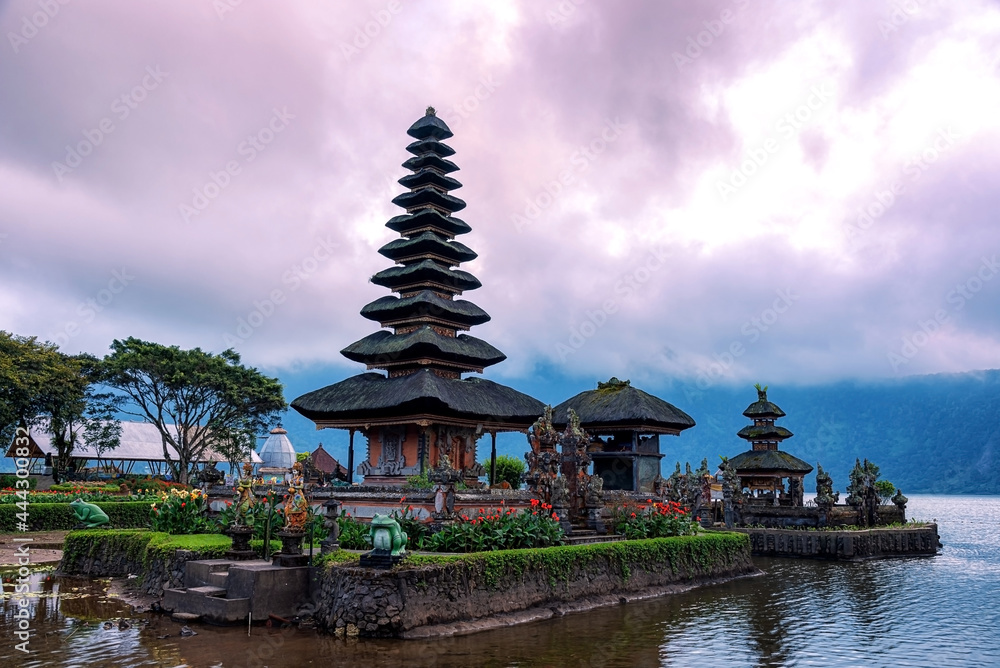 Pura Ulun Danu Beratan or Pura Bratan is a Hindu temple on a lake Beratan in Bali, Indonesia.