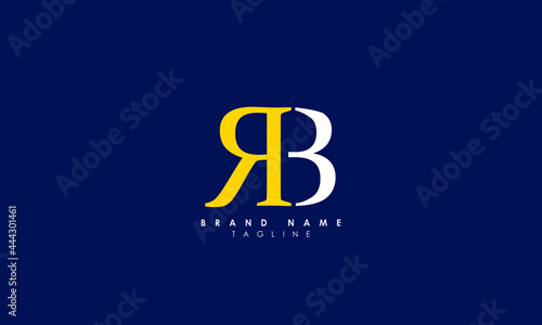 Alphabet letters Initials Monogram logo RB, BR, R and B