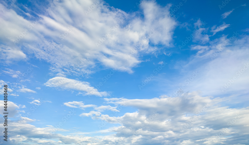 The beautiful blue sky and white clouds suitable for background or changing the sky The beautiful blue sky and white clouds suitable for background or changing the sky