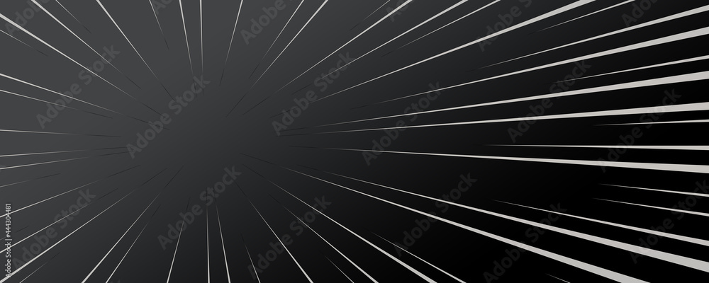 Obraz premium White zoom line isolated on dark background.