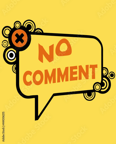 No comment vector t-shirt design