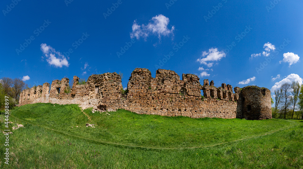 The castle in the village of Mykulyntsi, Ternopil region. Ukraine.