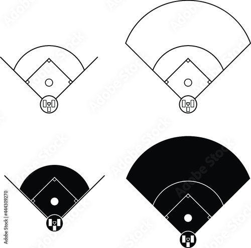 Baseball Diamond / Field Clipart Set