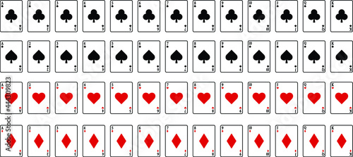 Full Deck of Cards Clipart Set