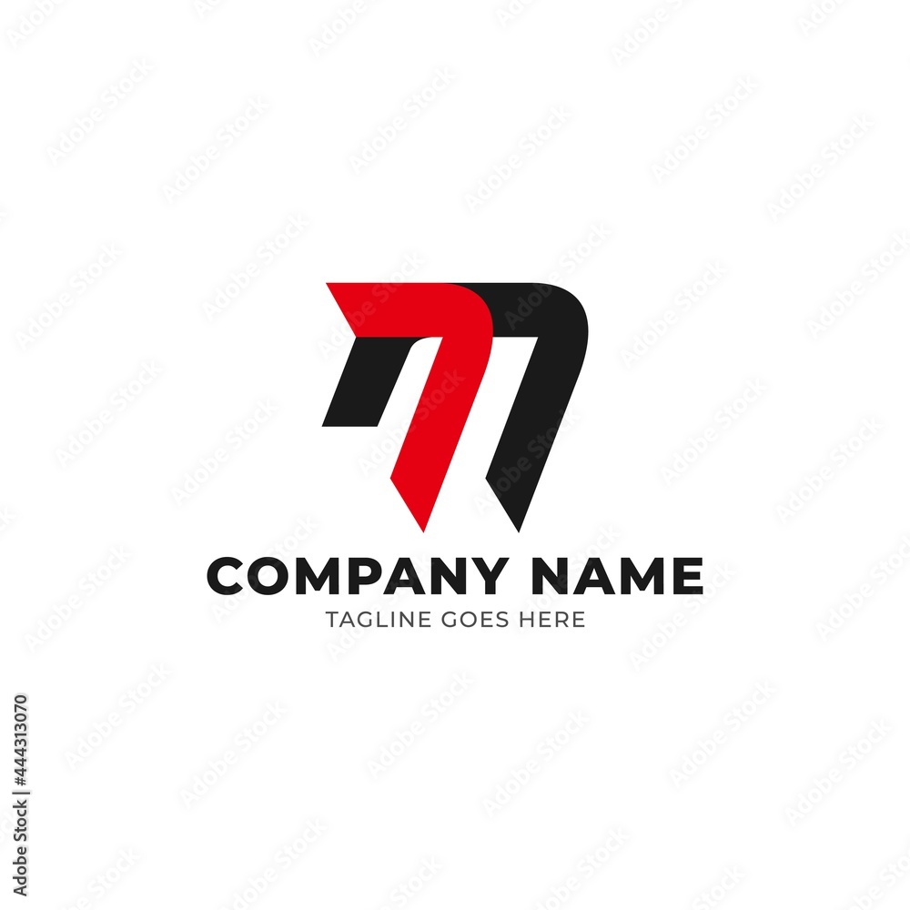 Simple letter M logo design vector illustration. Simple letter M logo design vector illustration.