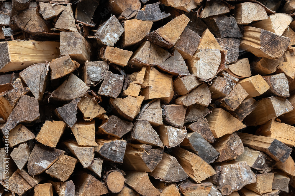 a lot of dry old chopped wood