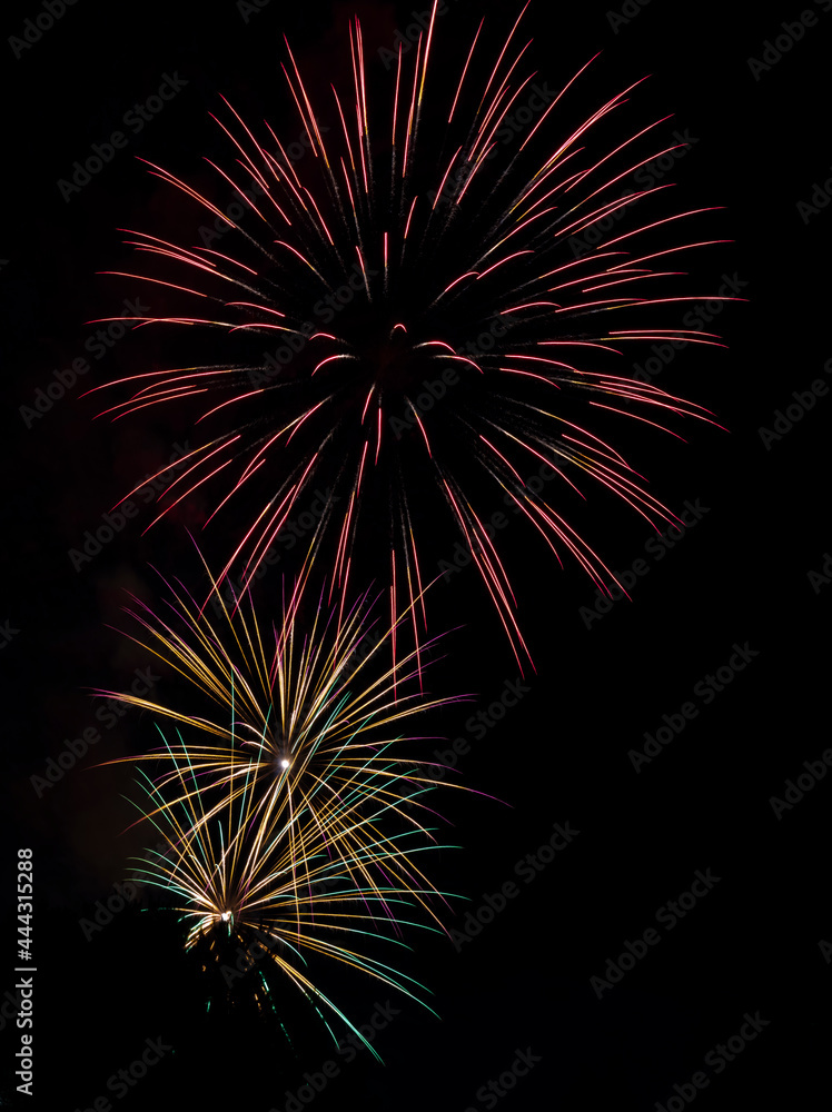 Celebrating a holiday with beautiful Fireworks Celebrating a holiday with beautiful Fireworks