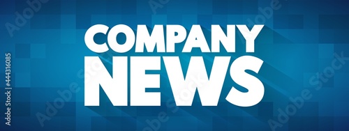 Company News text quote, concept background