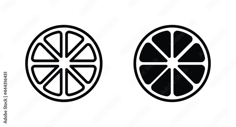 Lemon Rind Icon Lemon Icon Vector