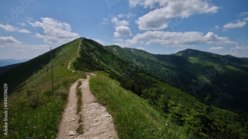 Ridge leading to the Velky Krivan (1 709 m), highest mountain in the Mala Fatra, Slovakia