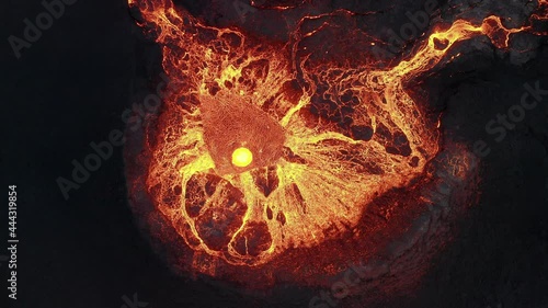 Wallpaper Mural Lava Erupting From Fagradalsfjall Volcano In Reykjanes Peninsula, Iceland Torontodigital.ca