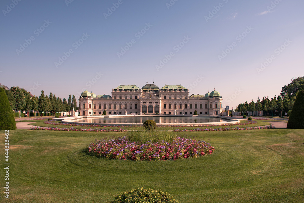 Schloss Belvedere, Wien - obrazy, fototapety, plakaty 