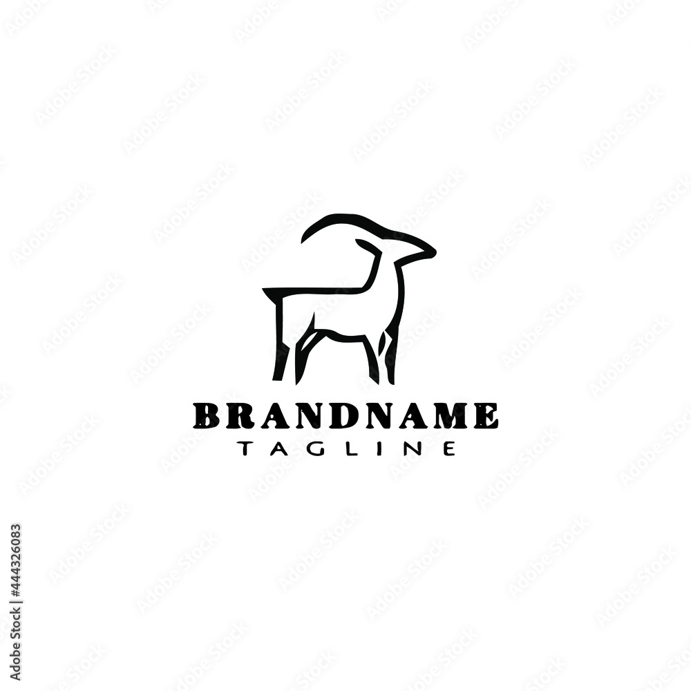 goat logo icon design vector vector illustration