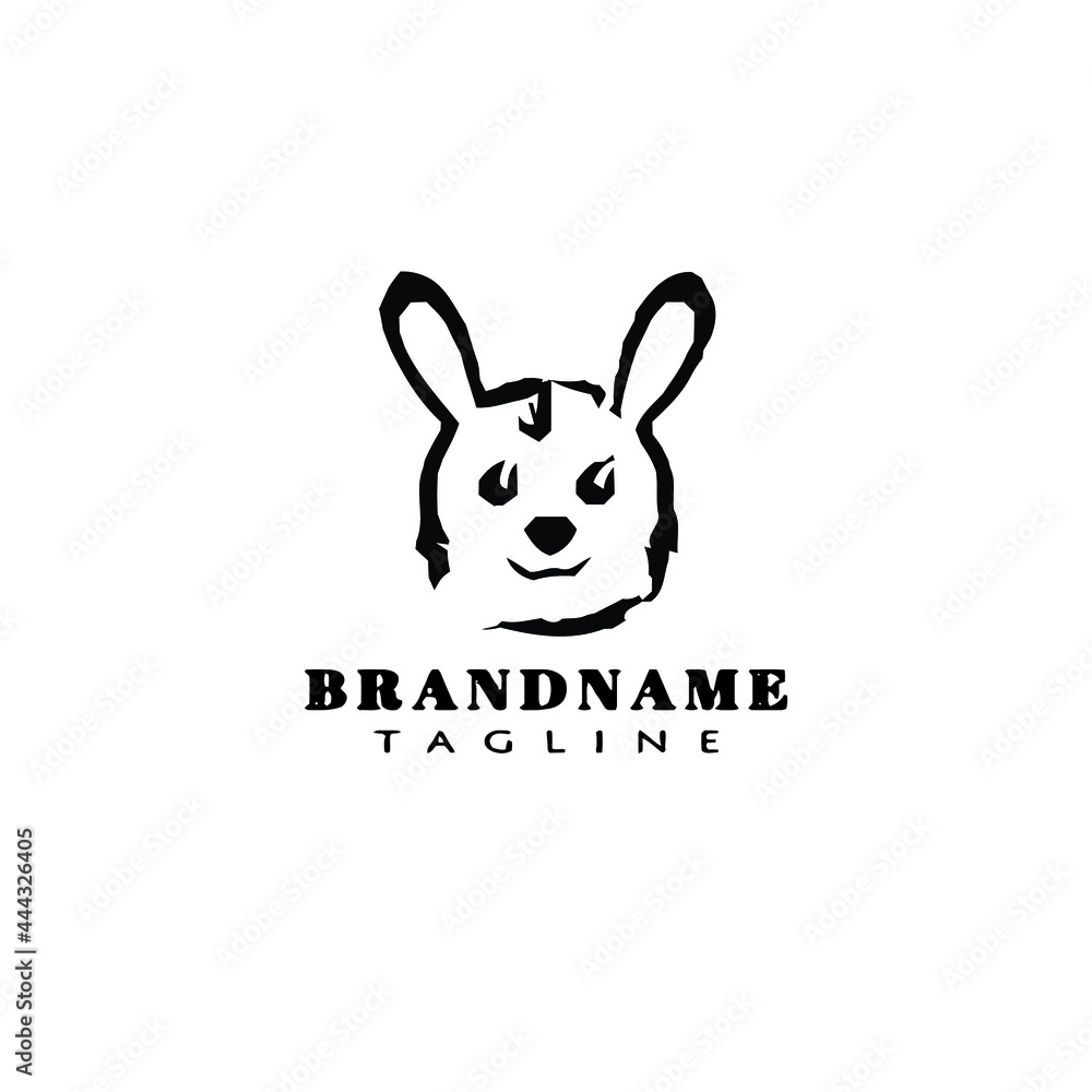 rabbit logo cartoon icon vector illustration rabbit logo cartoon icon vector illustration