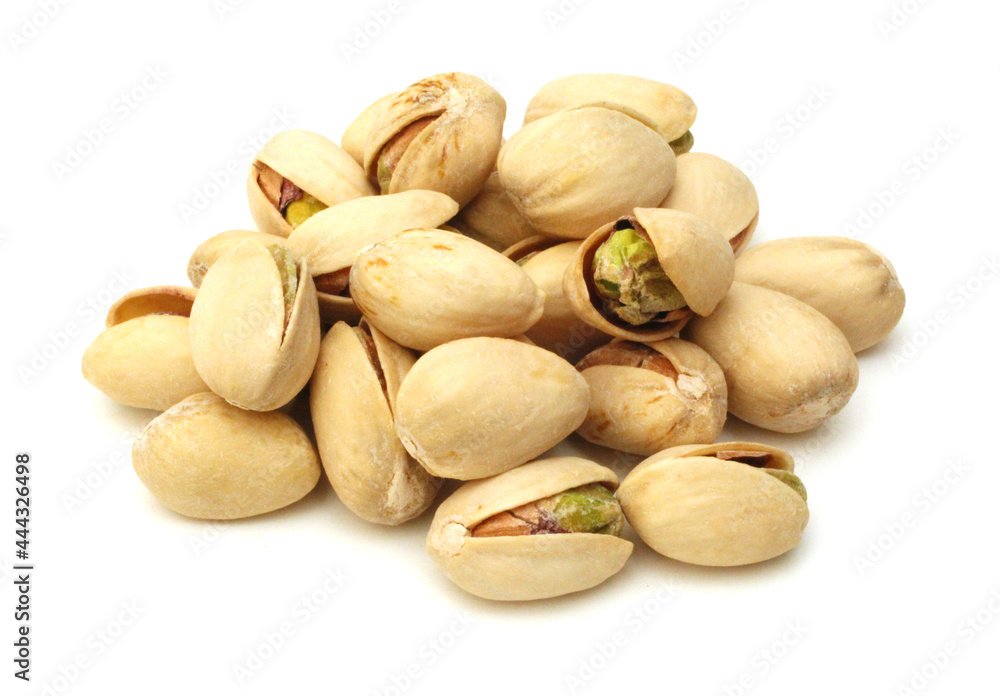 Pistachio nuts isolated on white background Pistachio nuts isolated on white background