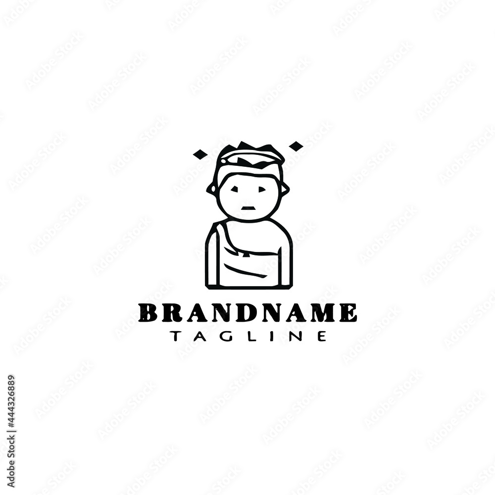 socrates logo cartoon icon design vector socrates logo cartoon icon design vector