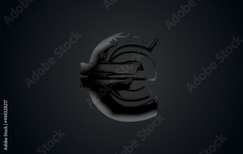 creative abstract E-Euro sy...