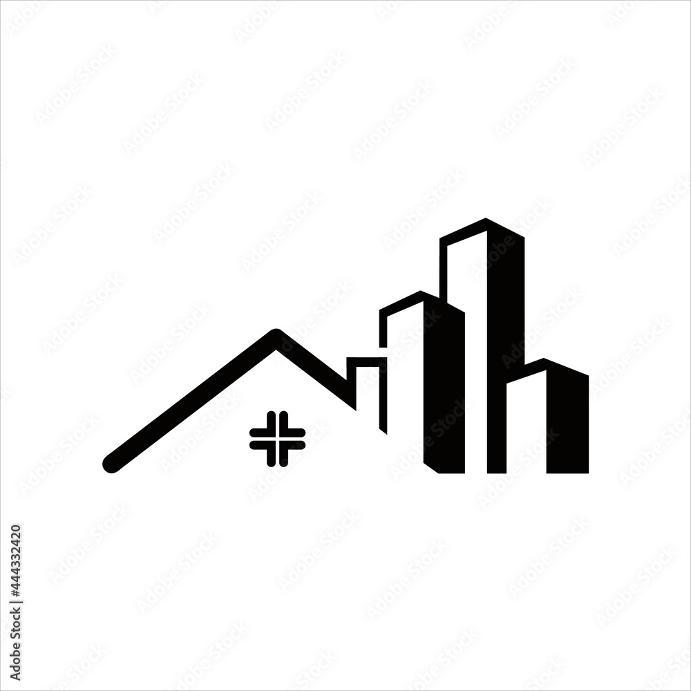 Fototapeta premium simple creative vector logo design realestate