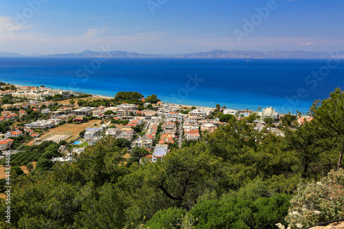 View of the Ialisos city on Rhodes island,greese,mediterranean,Europe