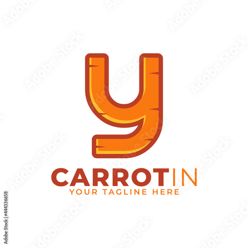 Initial Letter Y Carrot Logo Design Vector. Designed for Web Site Design, Logo, App, UI