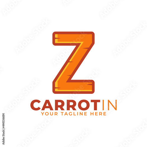 Initial Letter Z Carrot Logo Design Vector. Designed for Web Site Design, Logo, App, UI