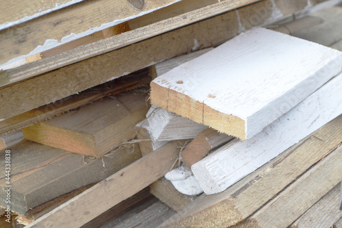 wood scraps of different colors