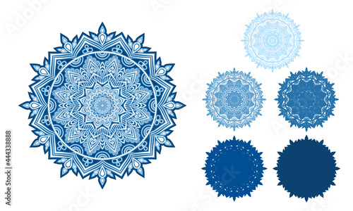 3d Layered Mandala SVG. Mandala Multilayer Cut File, Five layers. Multilayer elements for paper cutting or machine cutting– 3d SVG Flowers
