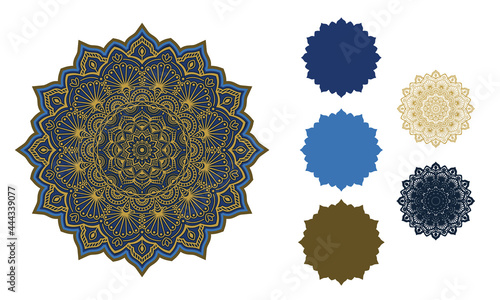 3d Layered Mandala SVG. Mandala Multilayer Cut File, Five layers. Multilayer elements for paper cutting or machine cutting– 3d SVG Flowers