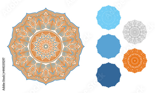 3d Layered Mandala SVG. Mandala Multilayer Cut File, Five layers. Multilayer elements for paper cutting or machine cutting– 3d SVG Flowers