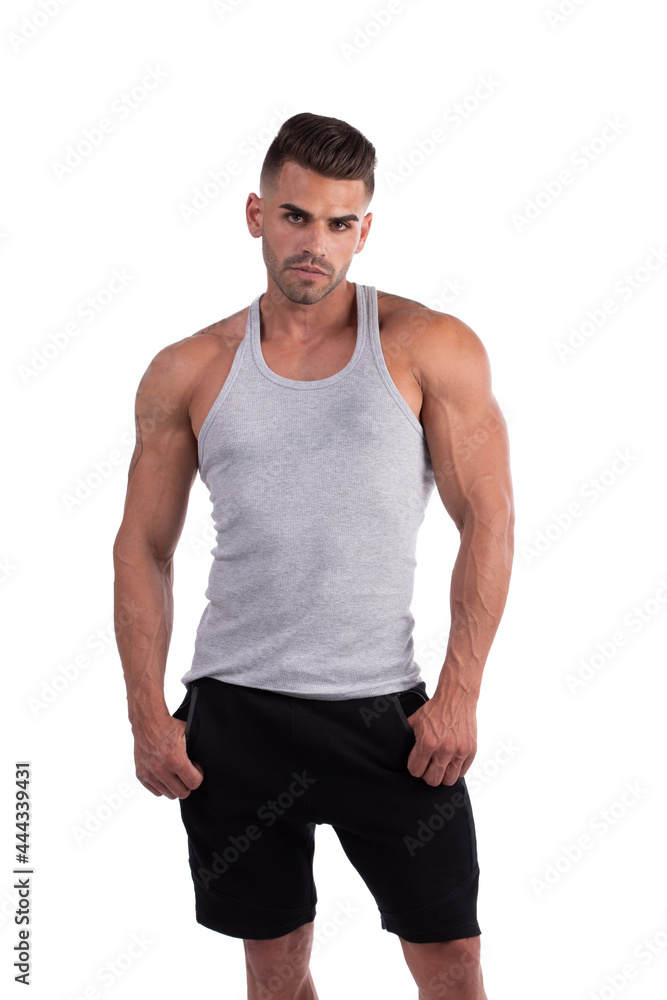 Man doing bodybuilding Man doing bodybuilding
