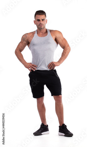 Man doing bodybuilding photo