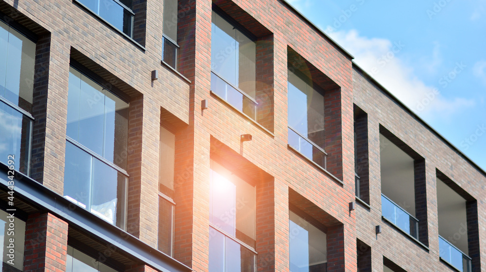 Modern residential building in the city. Beautiful modern architecture. Modern residential building in the city. Beautiful modern architecture.